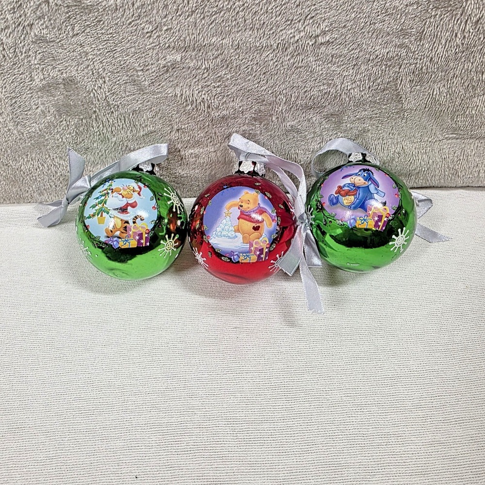 Disney Christmas Tree Decorations Christmas Ornament Tigger Pooh Eeyore Lot of 3 - Picture 2 of 4
